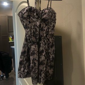 GUESS snake print mini dress